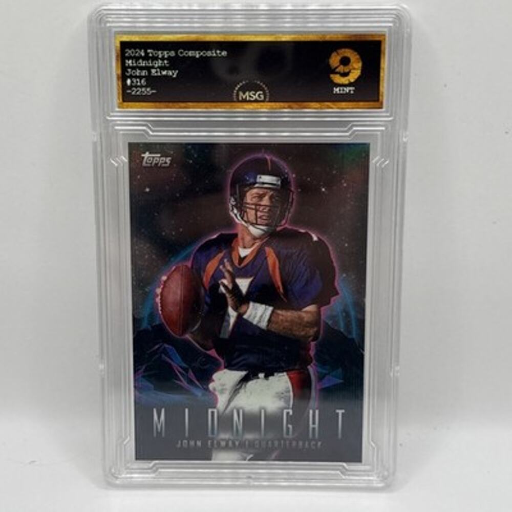 2023 Topps Composite - Midnight John Elway #316 Graded 9 Mint NFL Broncos